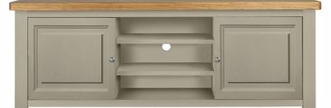 Bordeaux Painted Oak TV Unit with Shelving