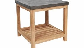 Furniture Village Concrete Lamp Table with Shelving