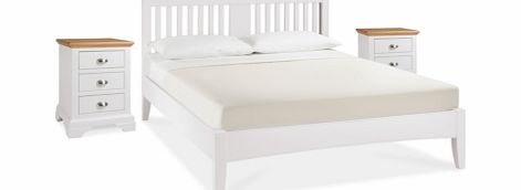 Furniture Village Emily King Size Bedstead and Two Bedside Tables