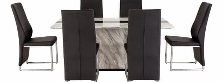 Furniture Village Mont Blanc Dining Table and 4 Chairs