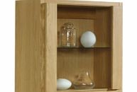 Furniture Village Quba Small Glass Door Cabinet Hinged Right