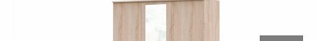 Furniture Village Timba 3 door combi wardrobe with centre mirror