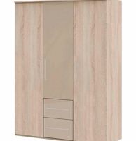 Furniture Village Timba 3 door combi wardrobe with polished centre
