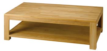 Furniture123 Absolue Solid Teak Rectangular Coffee Table