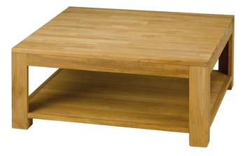 Absolue Solid Teak Square Coffee Table