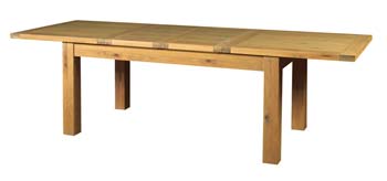Furniture123 Acadie Solid Oak 170cm Extending Dining Table