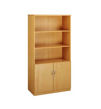 Furniture123 Access Deluxe 3 Shelf 2 Door Bookcase