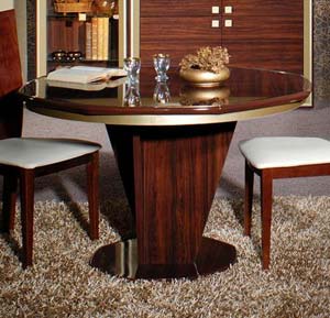 Furniture123 Agnes High Gloss Octagonal Extending Dining Table