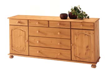 Furniture123 Alesund 2 Door Sideboard with 7 Drawers