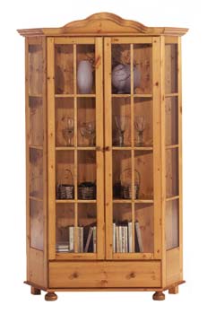 Furniture123 Alesund Angled Glass Cabinet