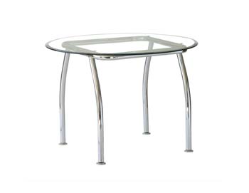Furniture123 Altamura Round Glass Dining Table