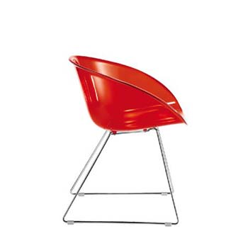 Furniture123 Anna Contract Dining Chair in Red (pair)