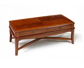 Furniture123 Arnside 2 Drawer Rectangular Coffee Table