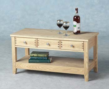 Furniture123 Ashton 3 Drawer Coffee Table