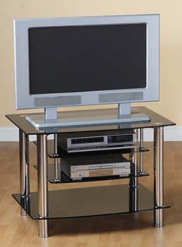 Furniture123 Astro TV Unit in Black - FREE NEXT DAY DELIVERY