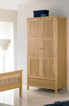 Furniture123 Atlanta Pale Oak Two Door Wardrobe - FREE NEXT