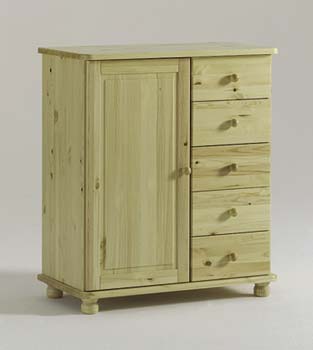 Furniture123 Bank Cabinet with 5 Drawers