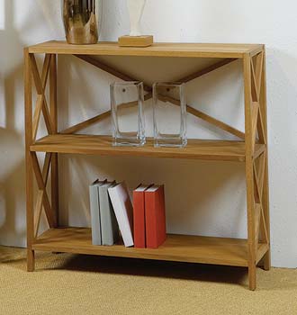 Furniture123 Basel Oak 2 Shelf Bookcase