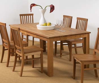 Furniture123 Basel Oak Dining Table - WHILE STOCKS LAST!