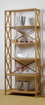 Furniture123 Basic 5 Shelf Bookcase