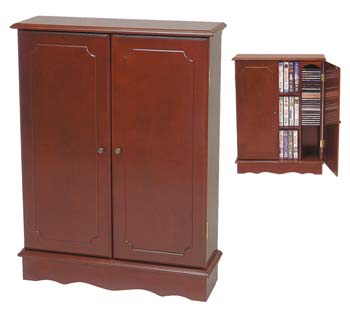 Bath CD and Video Cabinet in Mahogany