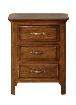 Beaton 3 Drawer Bedside Table - WHILE STOCKS