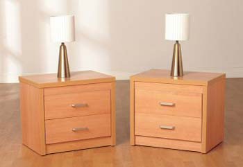 Furniture123 Bellini 2 Drawer Bedside Chest - WHILE STOCKS