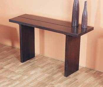 Furniture123 Bendel Dark Oak Console Table - WHILE STOCKS LAST!
