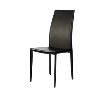Furniture123 Benevento Dining Chair in Black (pair) - FREE