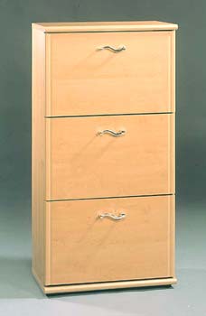Furniture123 Billy Shoe Cabinet in Maple