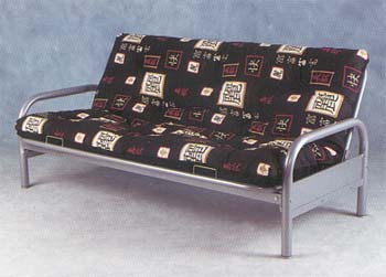 Furniture123 Black Shanghai Futon Sofa
