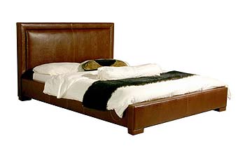 Furniture123 Body Impressions Stockholm Leather Bedstead