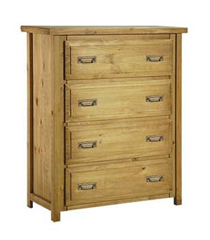 Furniture123 Bohemia Wide 4 Drawer Chest - WHILE STOCKS LAST!