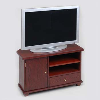 Furniture123 Botley Corner TV Unit in Mahogany