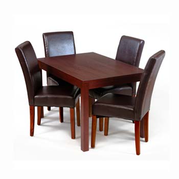 Furniture123 Botley Medium Rectangular Dining Table in Mahogany