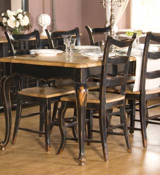 Furniture123 Bourges Black Dining Chair (pair)