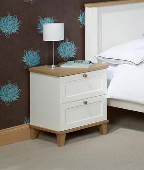 Furniture123 Bowen 2 Drawer Bedside Chest - FREE NEXT DAY