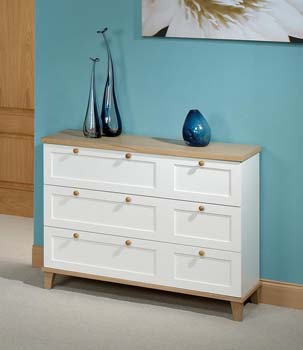 Furniture123 Bowen 3 Drawer Chest - FREE NEXT DAY DELIVERY