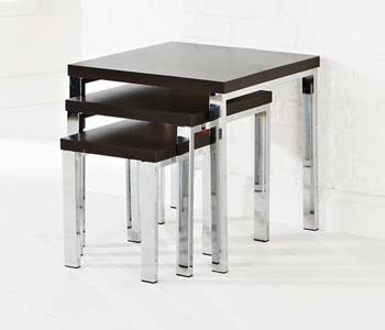 Furniture123 Bridgeton Dark Nest Of Tables