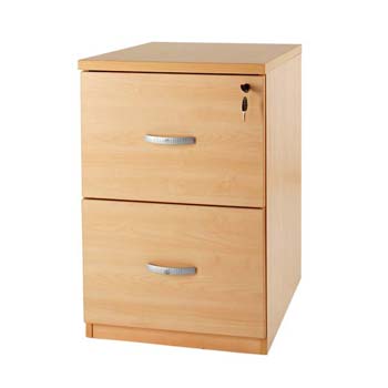 Bromley 2 Drawer Filing Cabinet in Beech