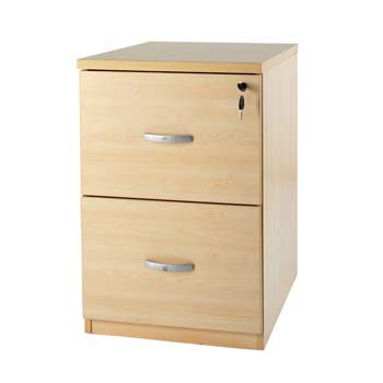 Furniture123 Bromley 2 Drawer Filing Cabinet in Maple