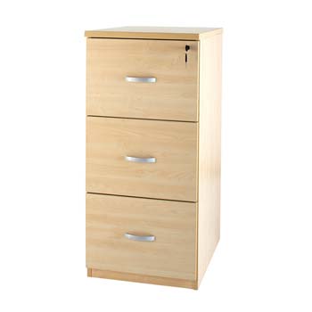 Furniture123 Bromley 3 Drawer Filing Cabinet in Maple - FREE