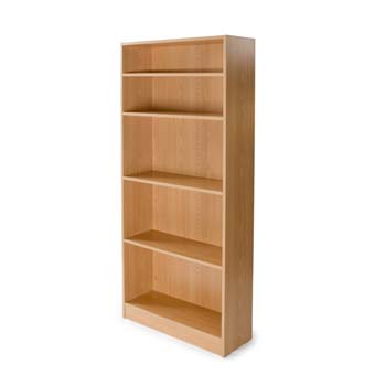 Bromley 5 Shelf Bookcase in Beech