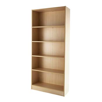 Furniture123 Bromley 5 Shelf Bookcase in Maple - FREE NEXT