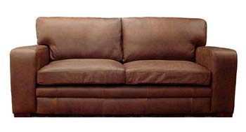 Furniture123 Bronx Leather 2.5 Seater Sofa Bed