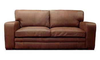 Furniture123 Bronx Leather 3.5 Seater Sofa