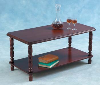 Furniture123 Bruce Long John Coffee Table in Mahogany -