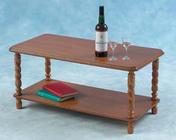 Furniture123 Brunton Long John Coffee Table - Antique Pine