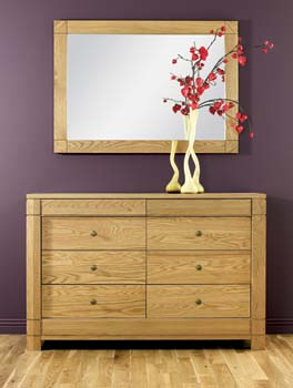 Furniture123 Brussels Oak 8 Drawer Chest