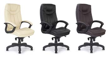 Furniture123 Calgary 608 Leather Faced Executive Chair